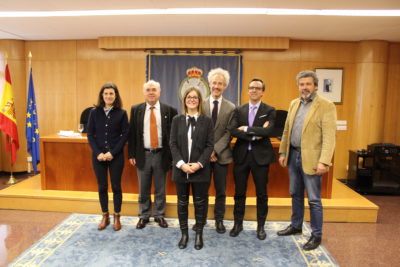 De izqda. a dcha.: Luz María Puente, Carlos Martínez-Buján, Eva Souto, José Antonio Seoane, Santiago Roura, Félix Blázquez