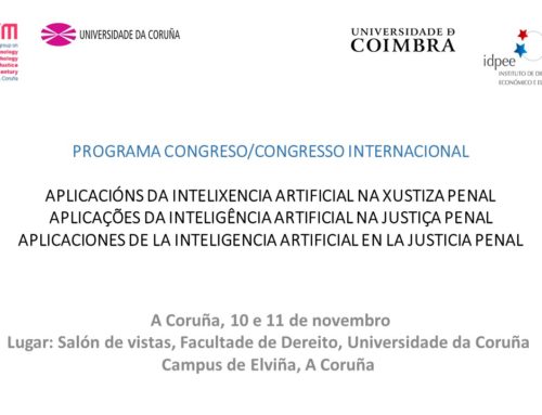 Congreso Internacional “Aplicacións da Intelixencia Artificial na Xustiza Penal”